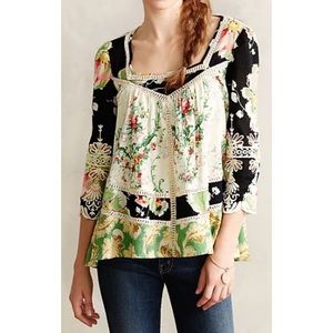 Vanessa Virginia Prateria Peasant Top